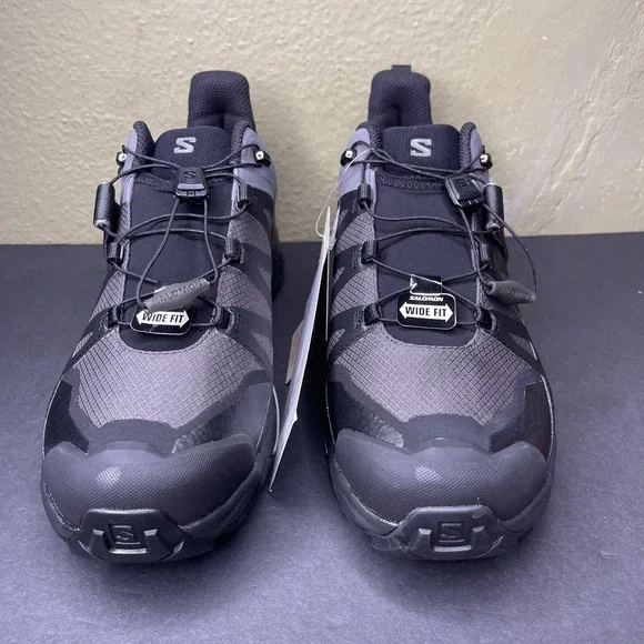 Salomon X Ultra 4 GTX Low Mens Size 12 2E Wide Black Gray Hiking Trail Shoes New - Picture 2 of 11